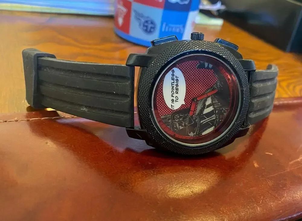 Large 50mm Men's Star Wars Watch, Darth Vader 